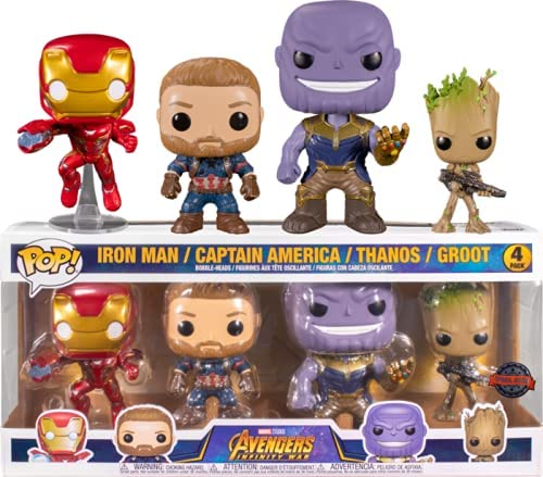 POP PACK MARVEL AVENGERS INFINITY WAR SPECIAL EDITION 4PK 8563/TOYS